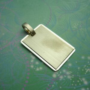 Vintage Sterling Silver Dangle Charm - Gift to Engrave a Special Message