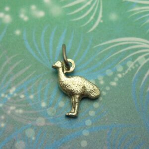 Vintage Sterling Silver Dangle Charm - Emu (tiny)