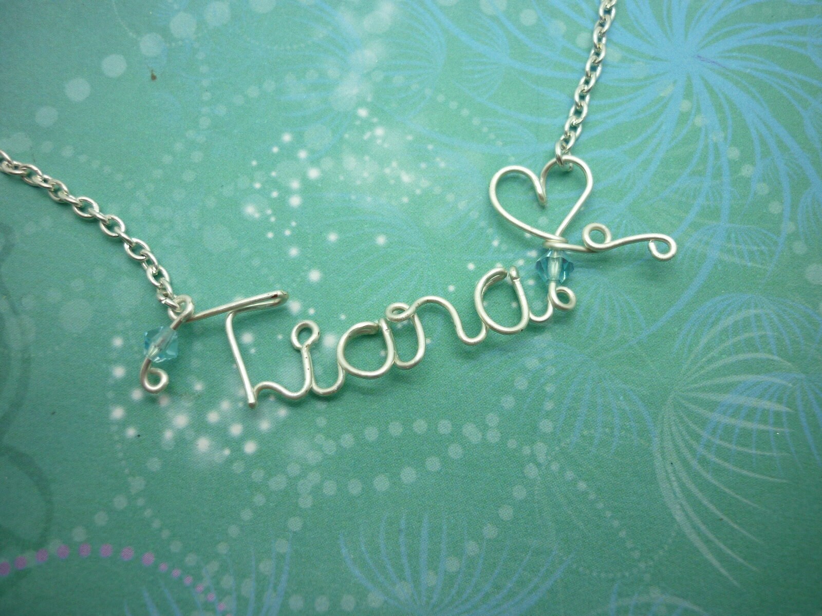 Personalized Wire Word Necklace - Wire Name Necklace - Personalized Jewelry - Personalized Name - Wire Wrapped - Custom Name Necklace - Image 5