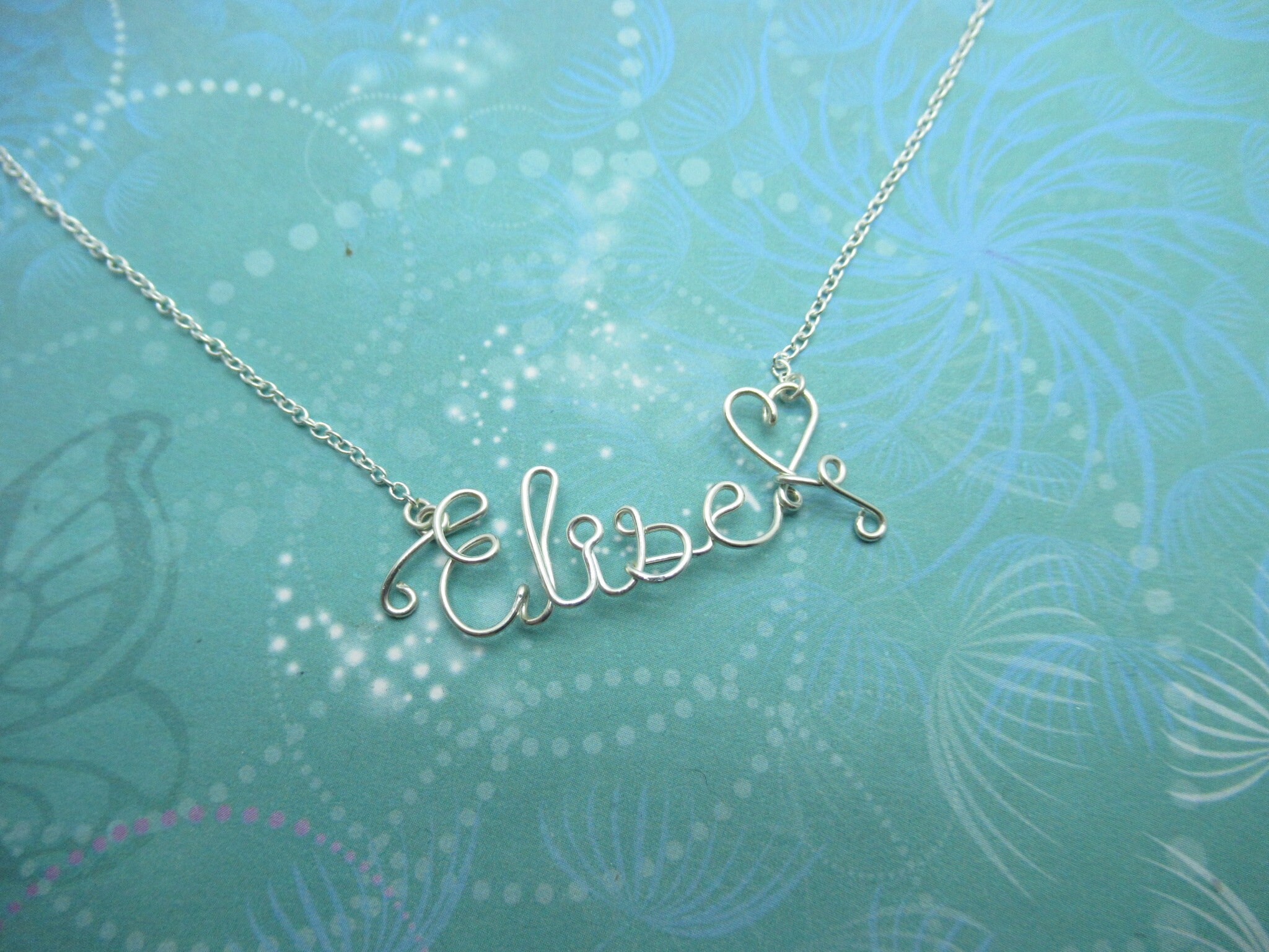 Personalized Wire Word Necklace - Wire Name Necklace - Personalized Jewelry - Personalized Name - Wire Wrapped - Custom Name Necklace - Image 7