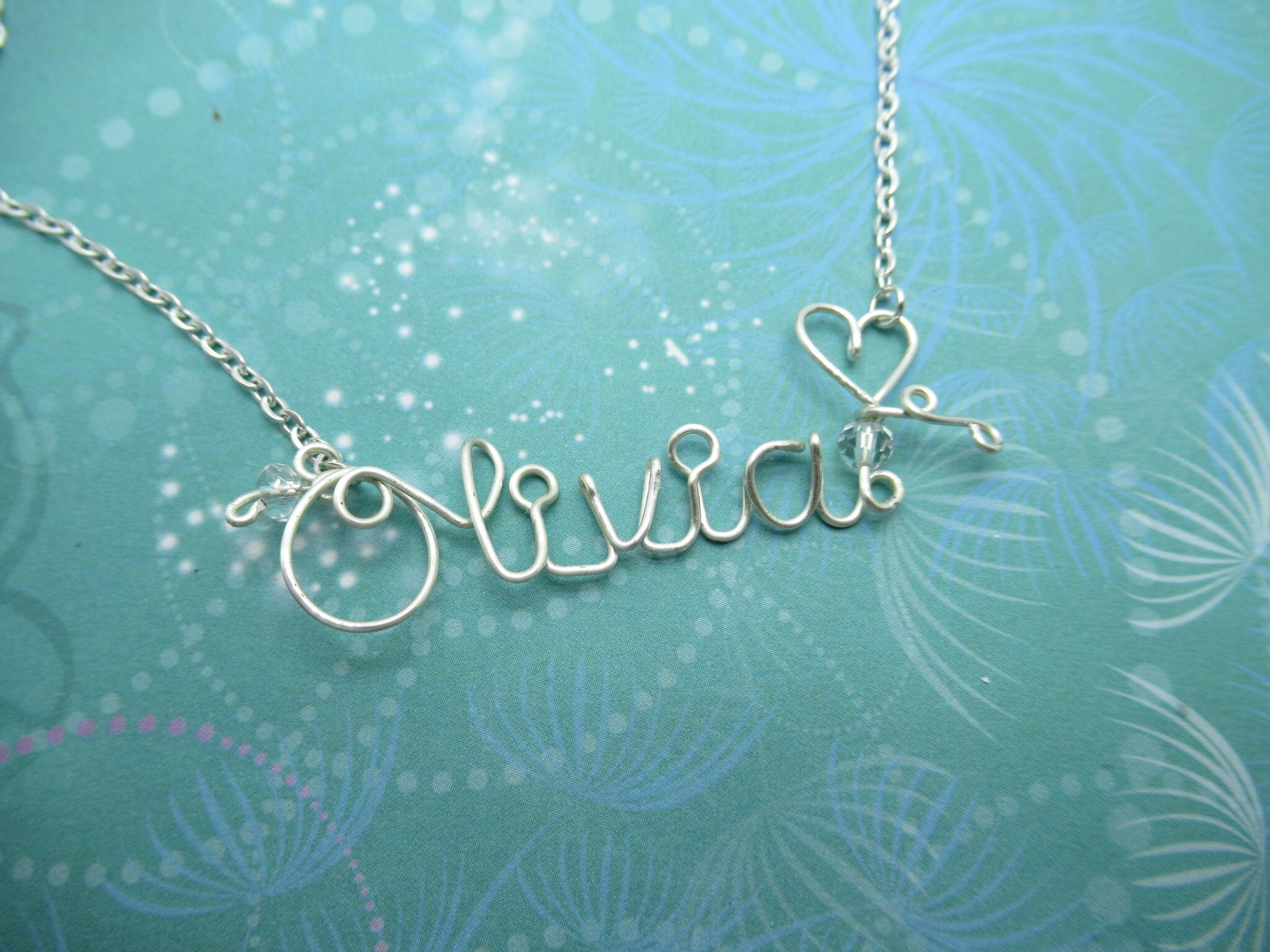 Personalized Wire Word Necklace - Wire Name Necklace - Personalized Jewelry - Personalized Name - Wire Wrapped - Custom Name Necklace - Image 2