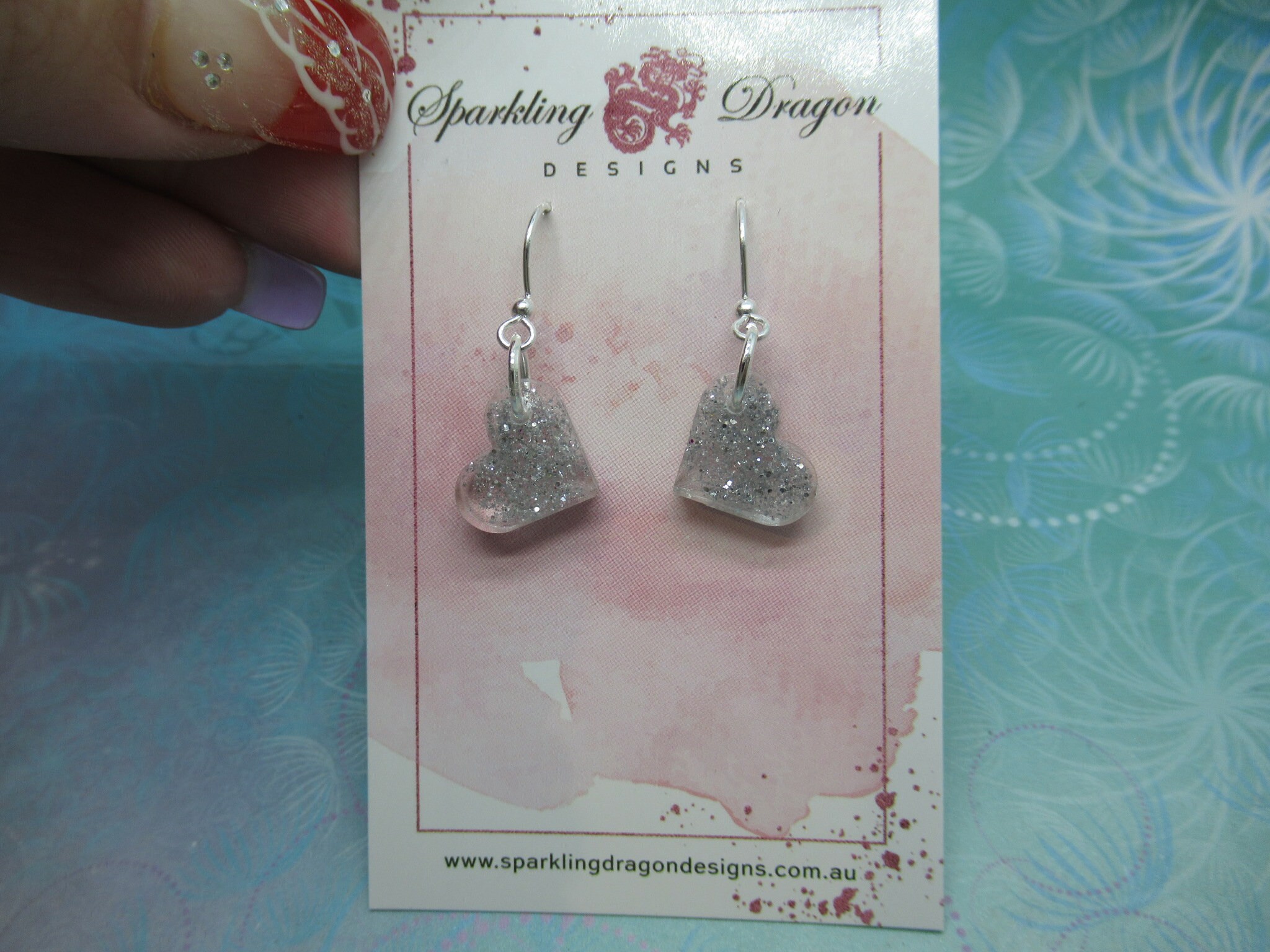 Love Heart Earrings - Dainty Silver Hearts