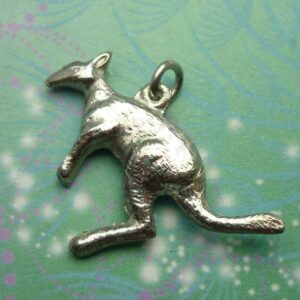 Vintage Sterling Silver Dangle Charm - Kangaroo Big
