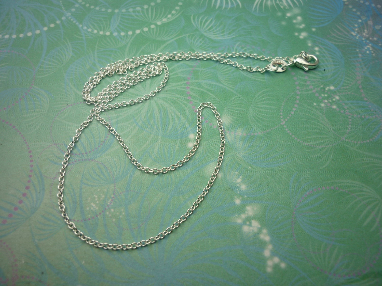 Plain Sterling Silver Chain 18" - Image 3