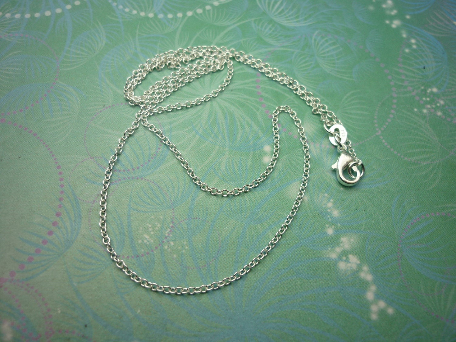 Plain Sterling Silver Chain 18"