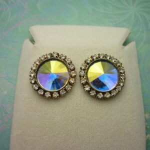 Vintage Crystal Earrings - Rivoli Crystals