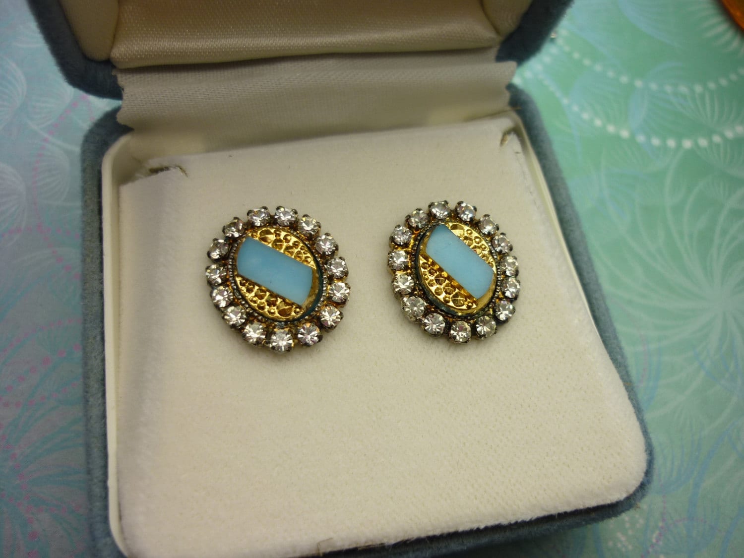 Vintage Crystal Earrings -