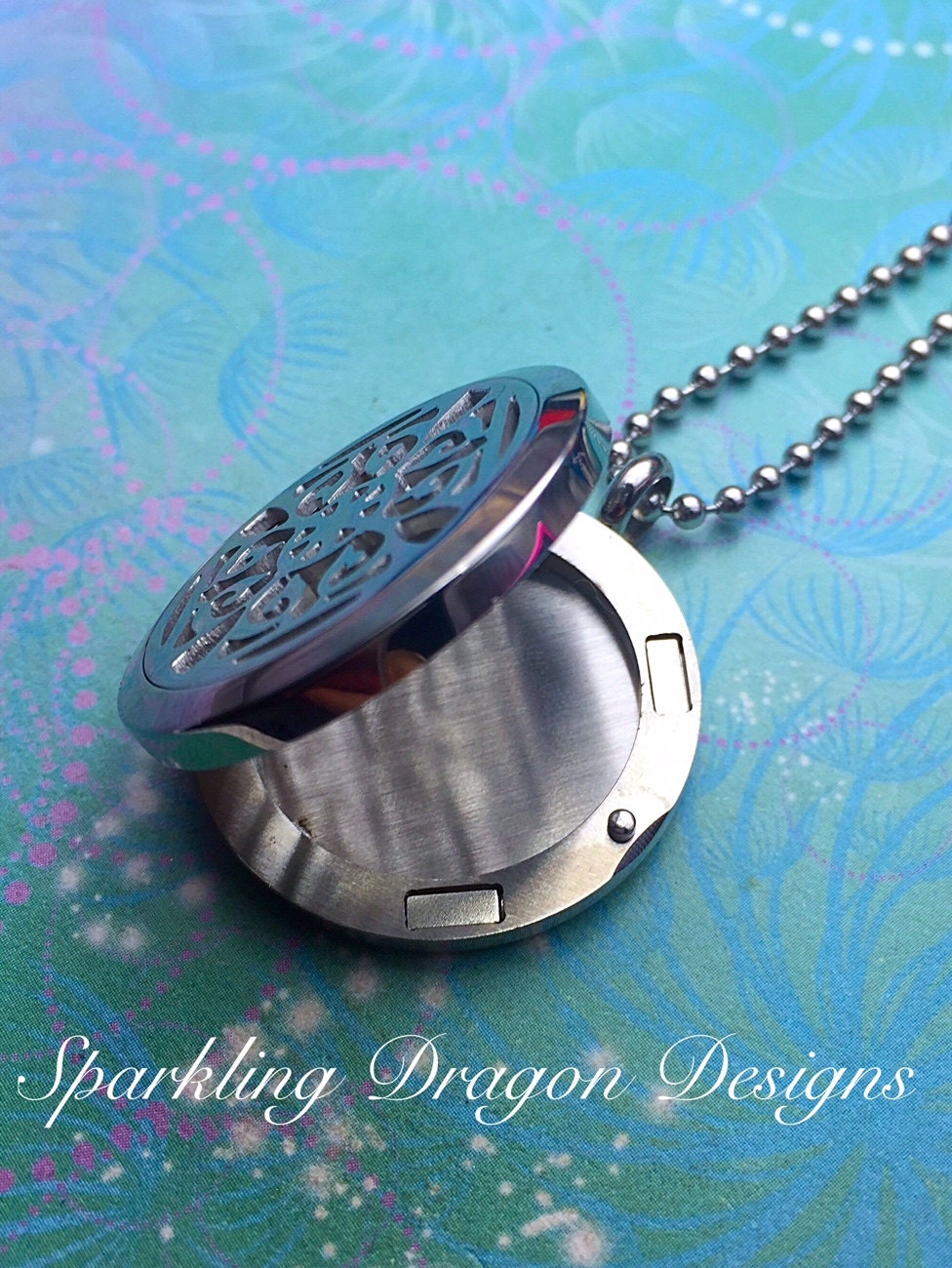 Aromatherapy Locket - Stainless Steel - Diffuser Necklace - Essential Oil Locket - Diffuser Locket - Aromatherapy Jewelry - Oil Diffuser - Image 4