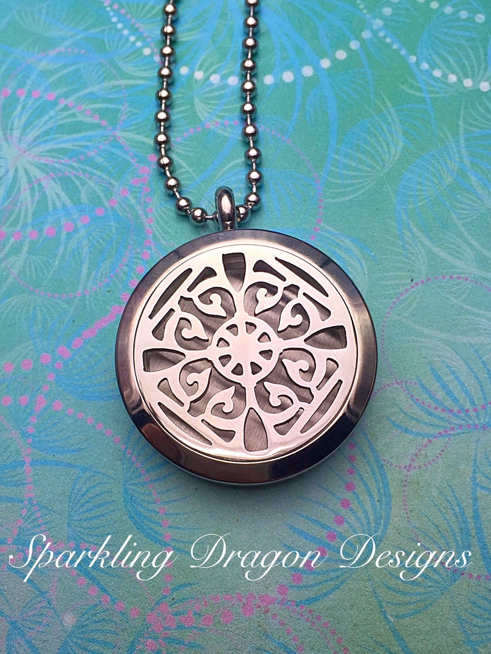 Aromatherapy Locket - Stainless Steel - Diffuser Necklace - Essential Oil Locket - Diffuser Locket - Aromatherapy Jewelry - Oil Diffuser - Image 2