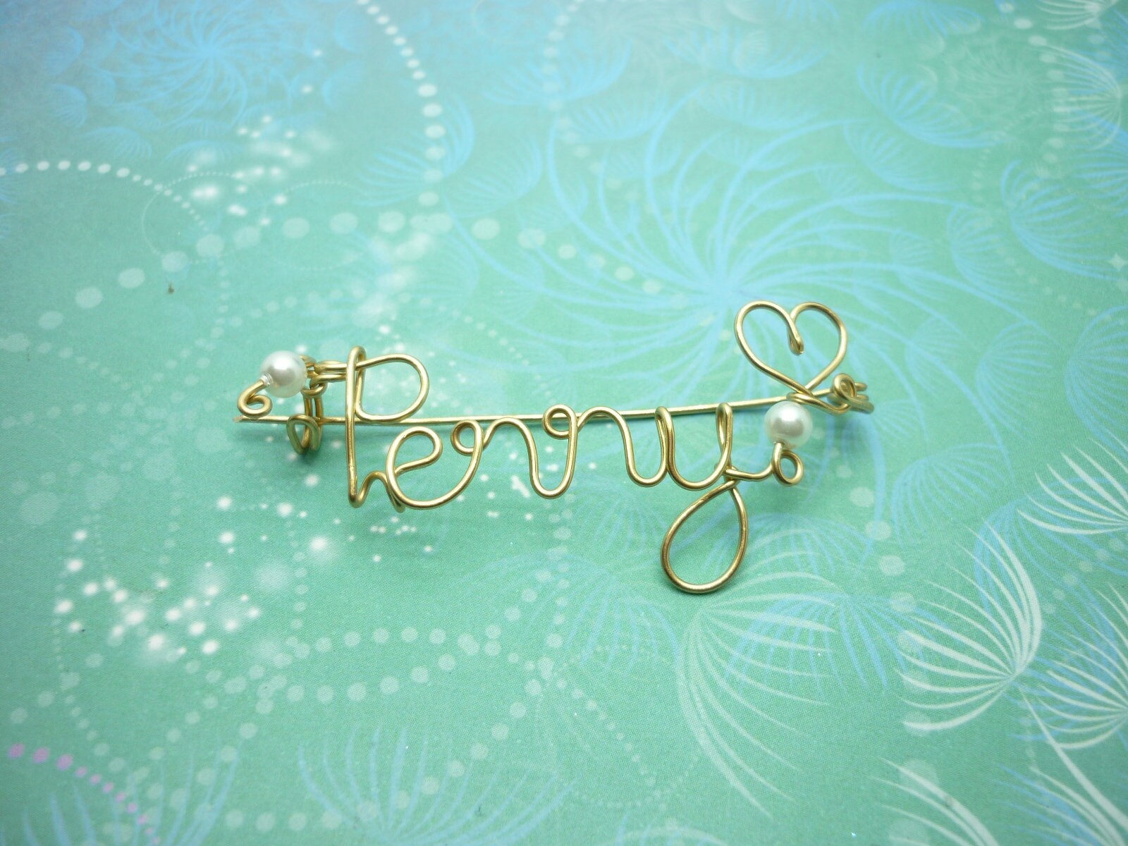 Name Necklace Non-Tarnish Silver & Crystal Beads - Image 6