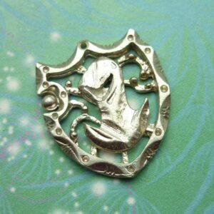 Vintage sterling silver dangle charm - knight