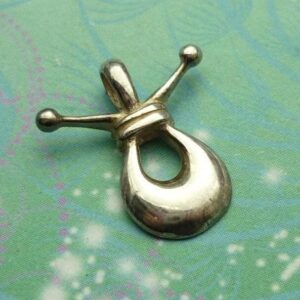 Vintage sterling silver dangle charm - quirky