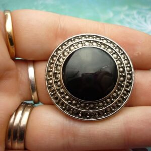 Vintage round brooch - vintage brooch - marcasite - unique gift - mothers day gift - marcasite brooch - gift for her